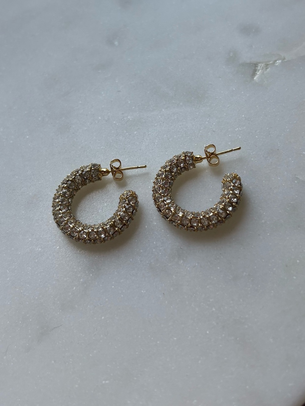 Lisa Gozlan // Bold Crystal Hoops
